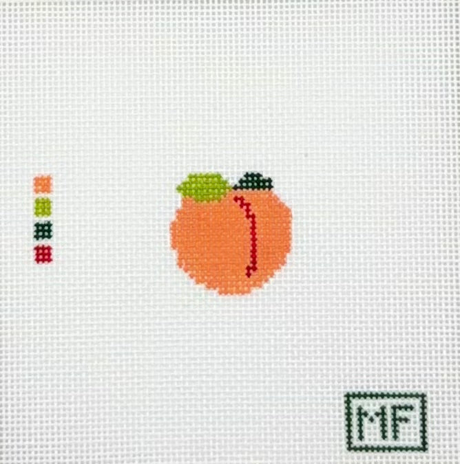MF Needlepoint Peach Mini Needlepoint Canvas