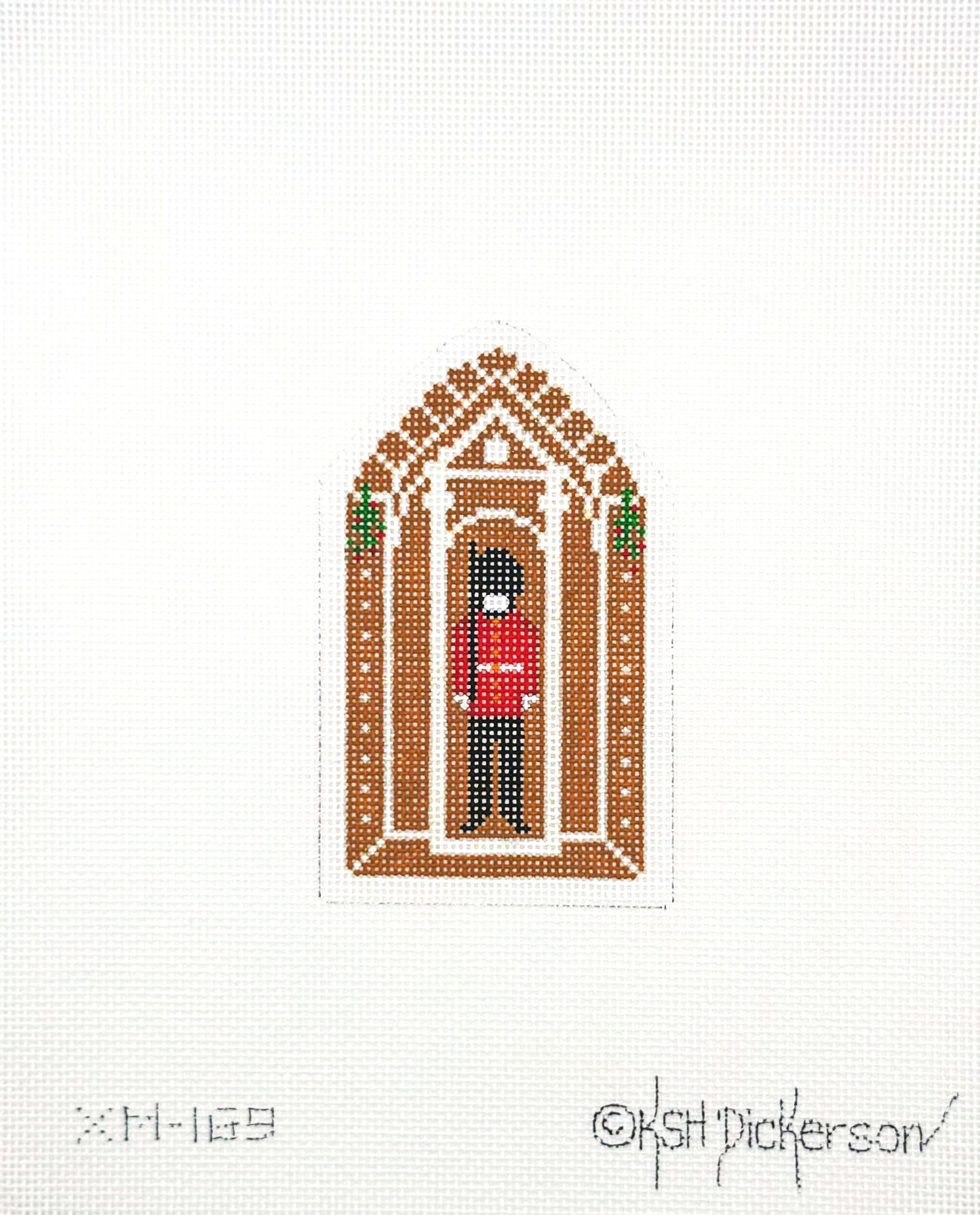 Kate Dickerson Gingerbread Palace Guard Hand Painted Needlepoint Canvas