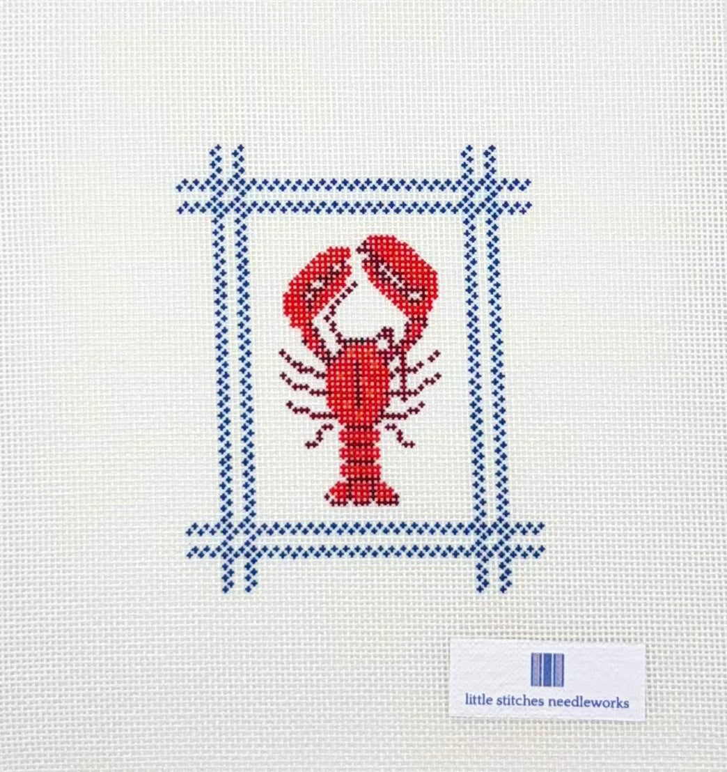 Little Stitches Needleworks Little Maine Lobster Ornament