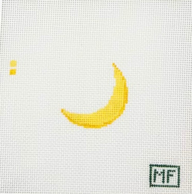 MF Needlepoint Crescent Moon Mini Needlepoint Canvas
