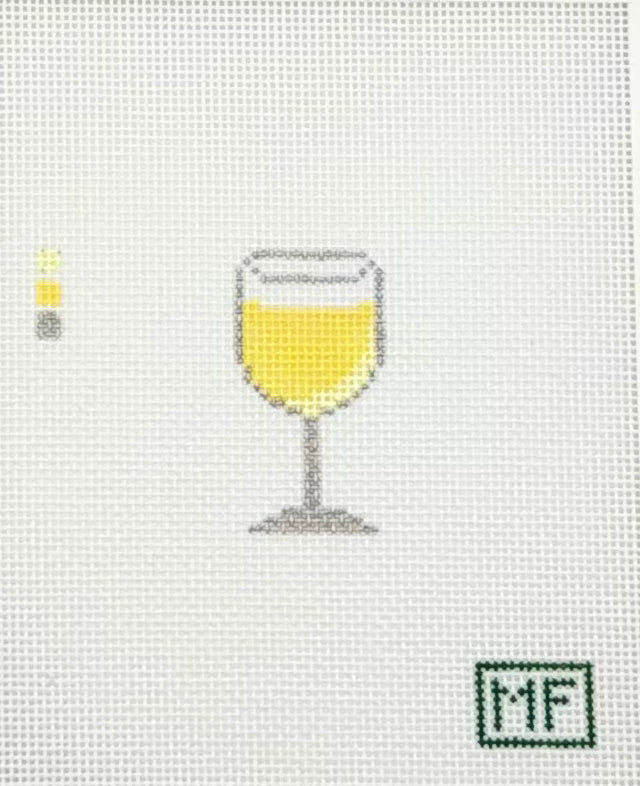 MF Needlepoint Wine - White Needlepoint Canvas