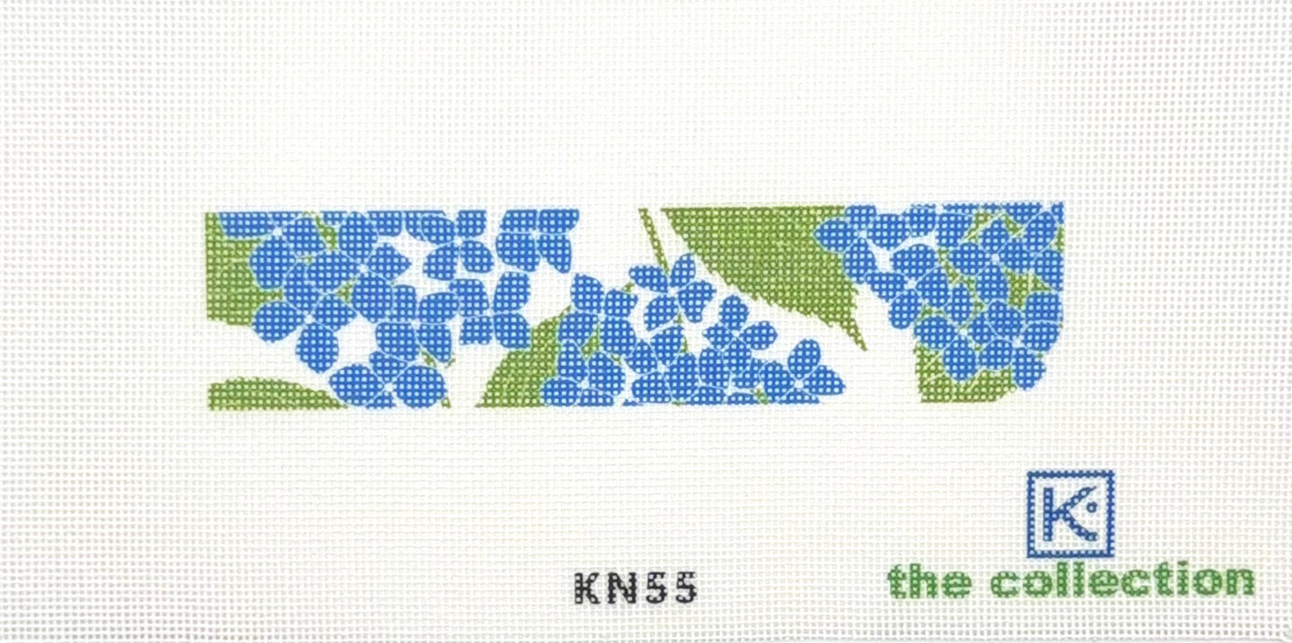 Kate Nelligan for The Collection Designs Hydrangea Key Fob Printed Needlepoint Canvas