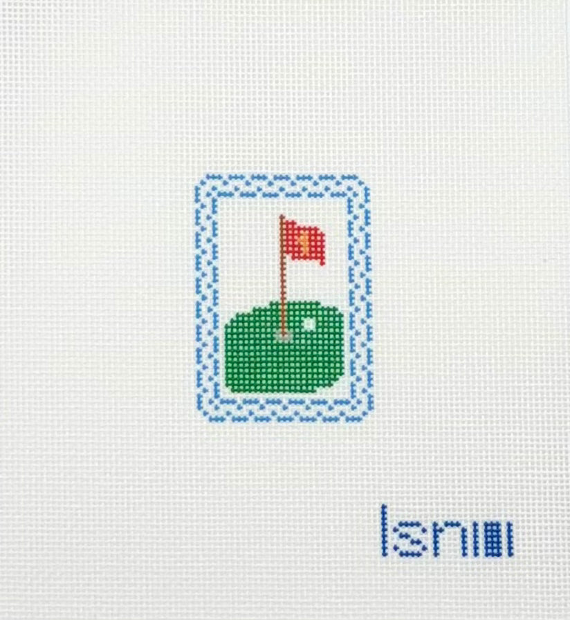 Little Stitches Needleworks Golf Patch or Key Fob