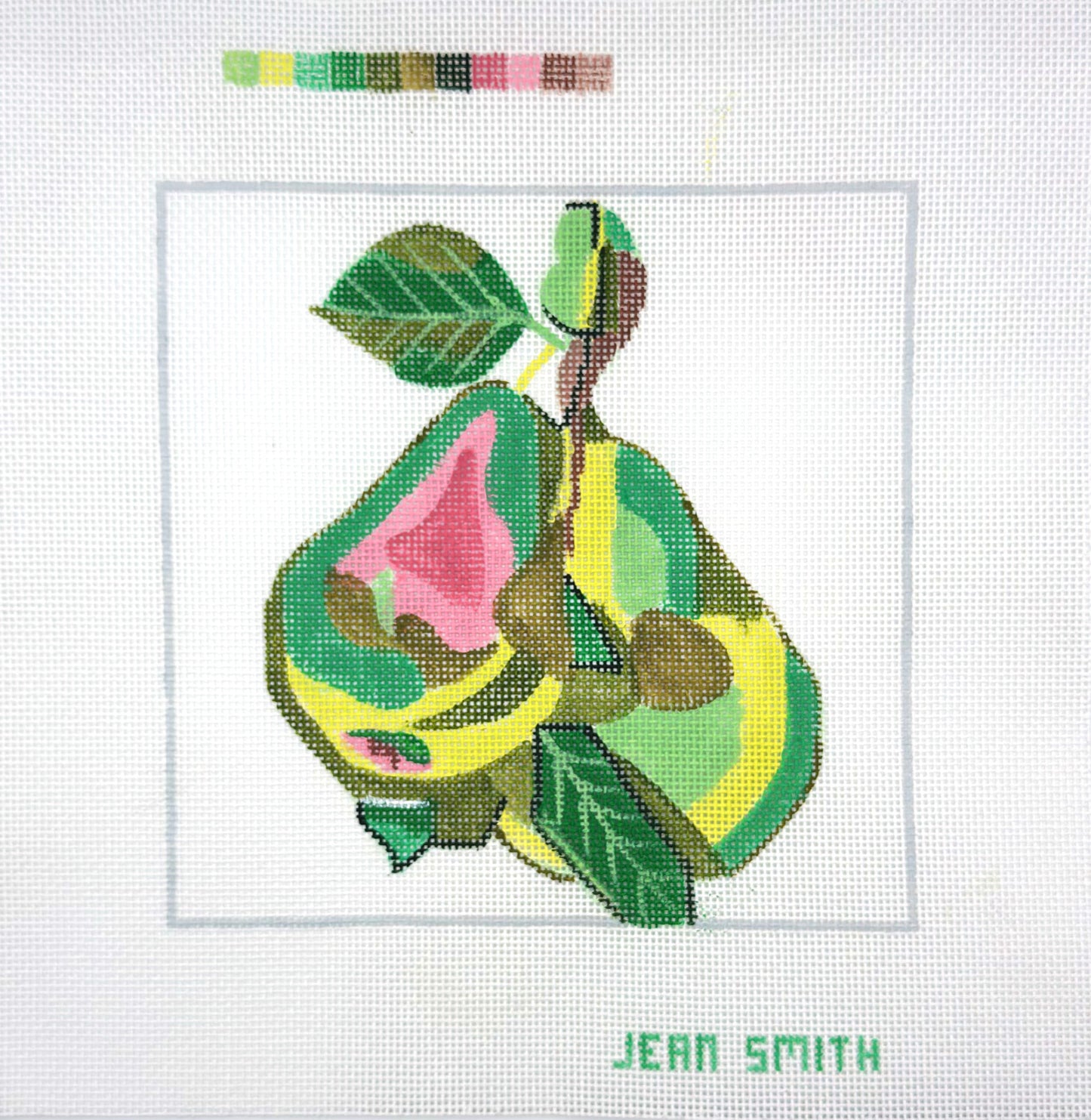 Jean Smith Designs Pears Pillow Needlepoint Canvas