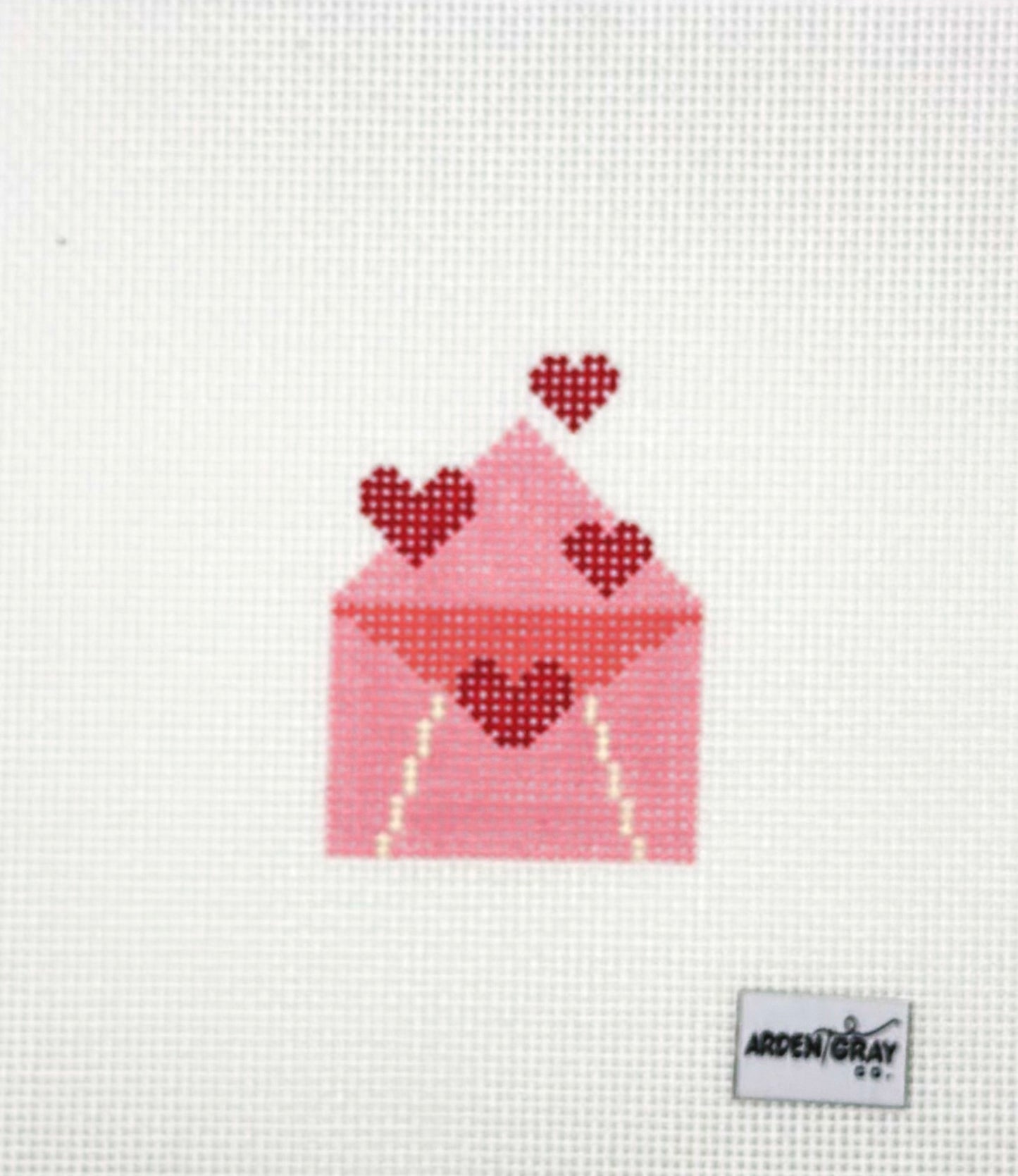 Arden Gray Co Love Letter Hand Painted Needlepoint Canvas
