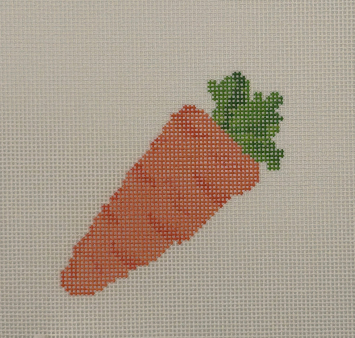 Elizabeth Brooke Mini Carrot Hand Painted Needlepoint Canvas