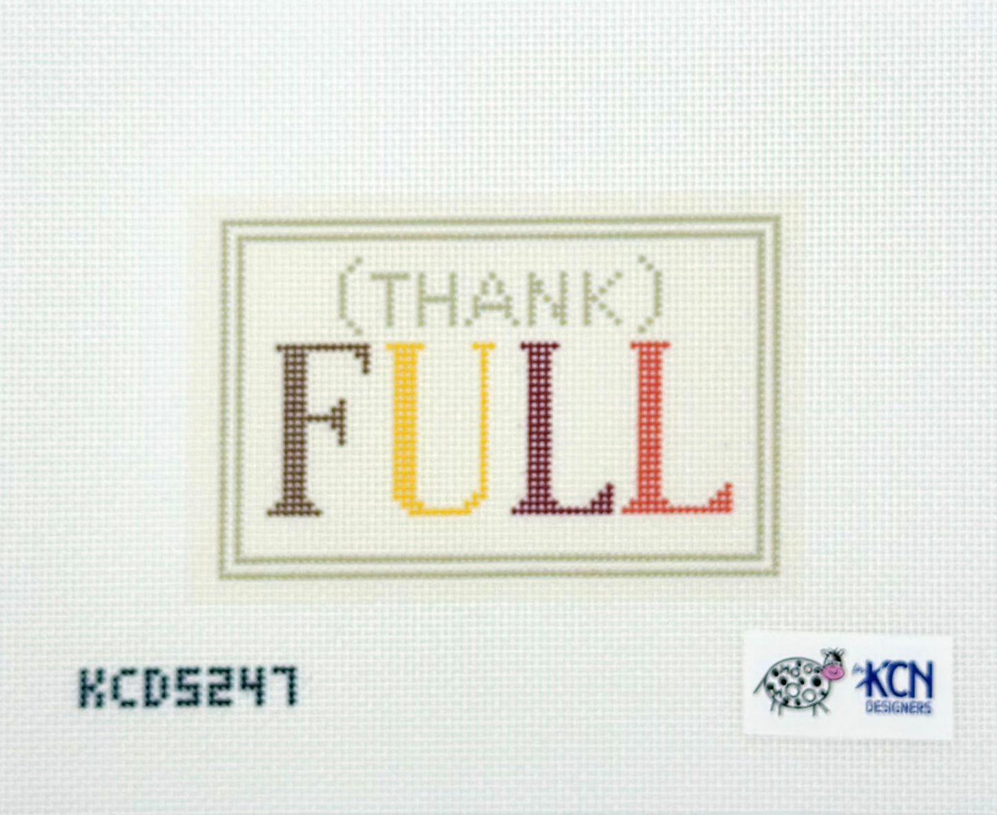 KCN Designers (Thank) Full Needlepoint Canvas
