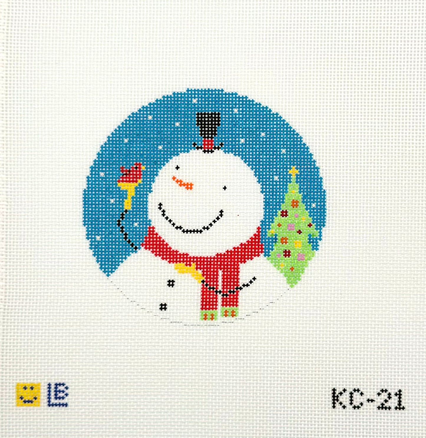 Lauren Bloch Best Friends Hand Painted Needlepoint Canvas