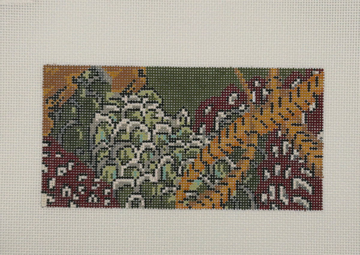 Pheasant Feathers Insert by Kate Woodward for The Gingham Stitchery Needlepoint Canvas