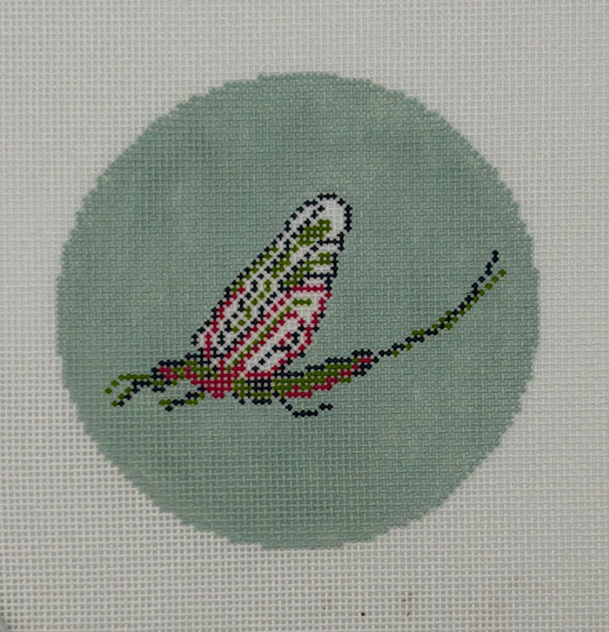 Saturnalia Stitching Dragon Fly Hand Painted Needlepoint Canvas