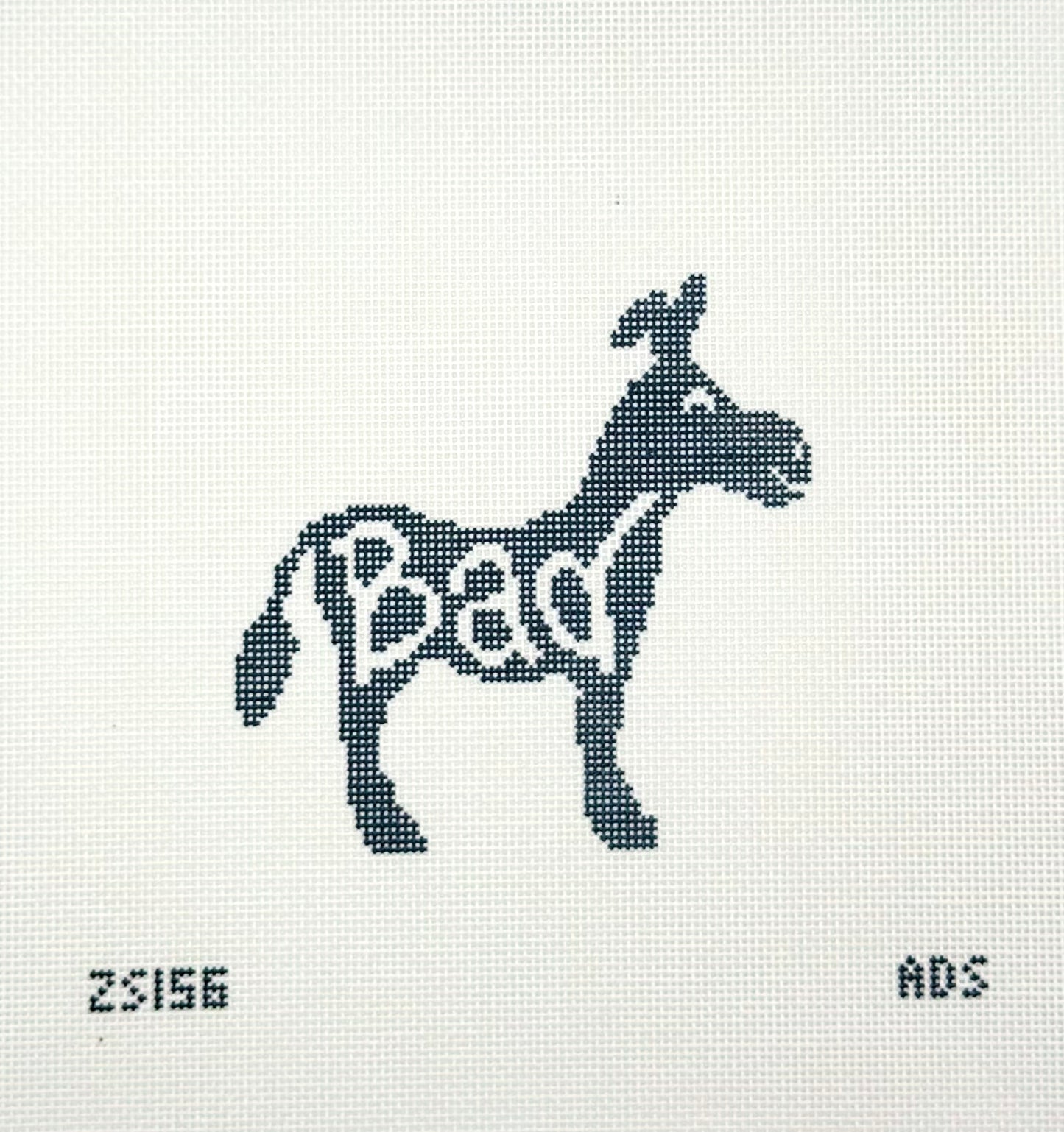 Ziggy Stitches for KCN Designers Bad Ass Printed Needlepoint Canvas