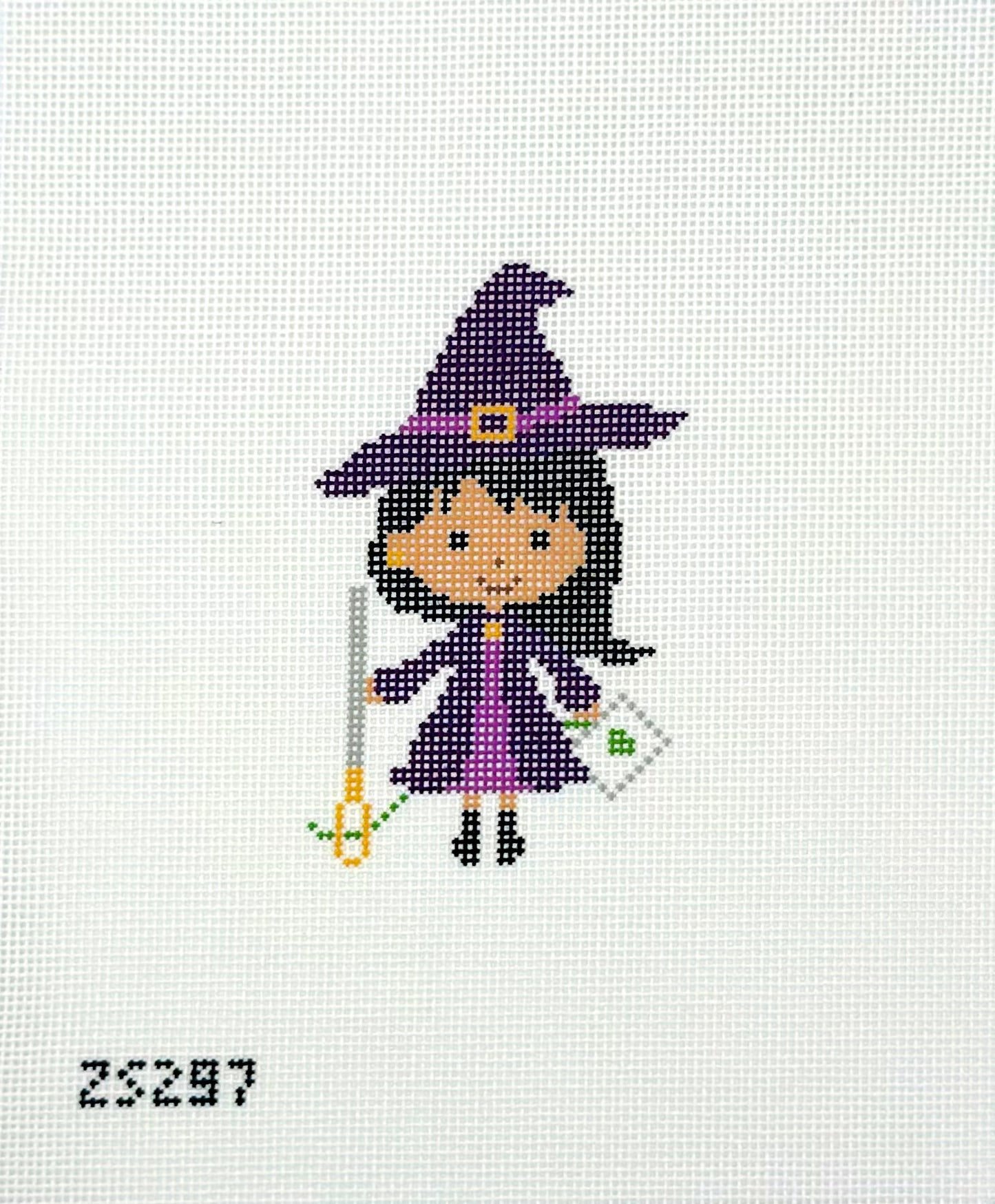 Ziggy Stitches for KCN Designers Stitch Witch Needlepoint Canvas