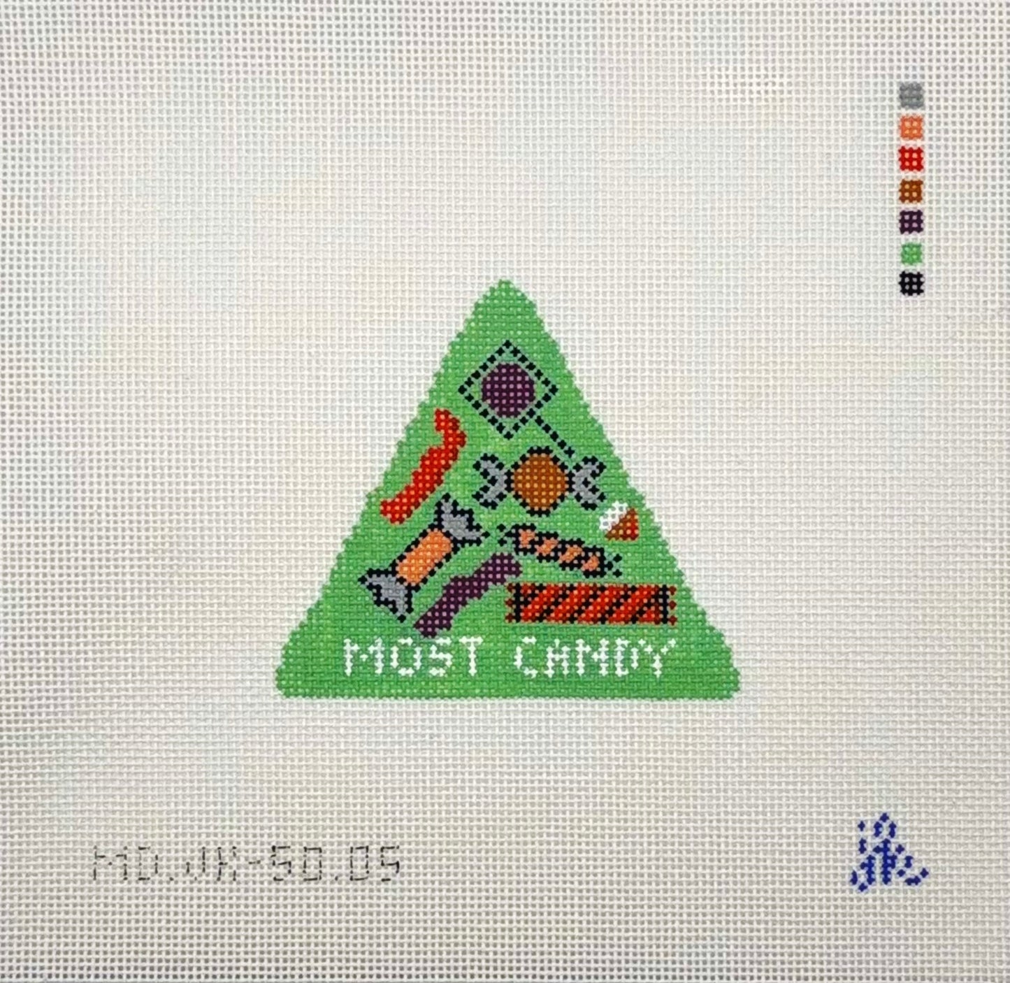 Jenny Koland for Mopsey Designs Most Candy Patch Needlepoint Canvas