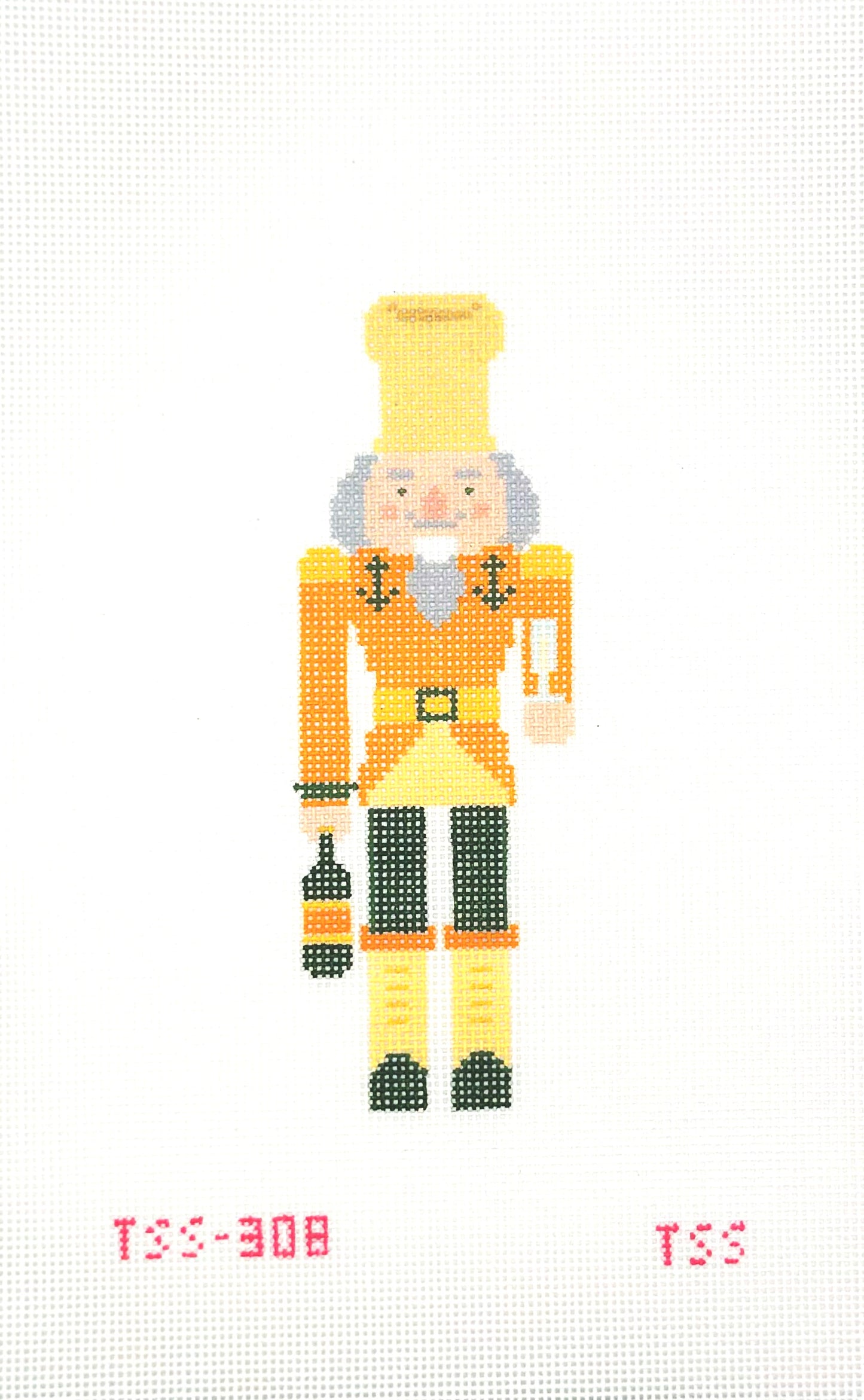 The Sassy Stitcher Champs Nutcracker Hand Painted Needlepoint Canvas