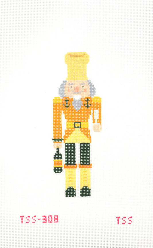 The Sassy Stitcher Champs Nutcracker Hand Painted Needlepoint Canvas