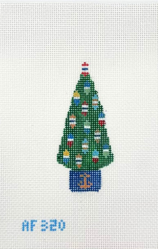 Anne Fisher for Stitch Style Needlepoint Buoy Tree Hand Painted Needlepoint Canvas