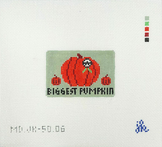 Jenny Koland for Mopsey Designs Biggest Pumpkin Patch Needlepoint Canvas