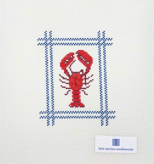 Little Stitches Needleworks Little Maine Lobster Ornament
