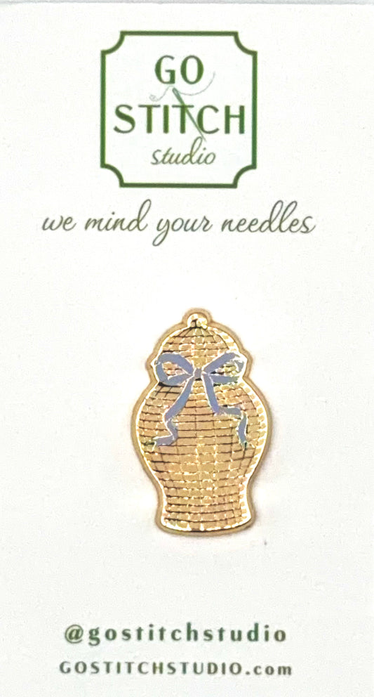 Go Stitch Studio Gold Ginger Jar Needle Minder