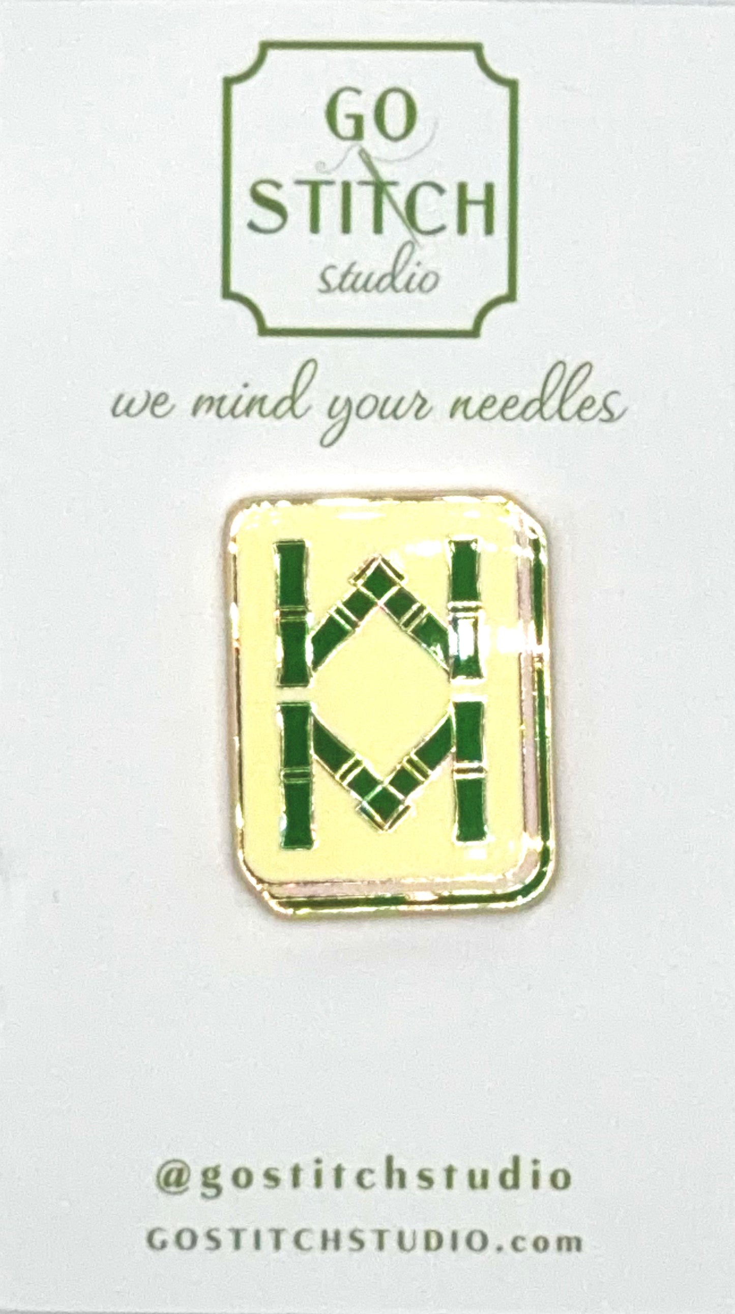 Go Stitch Studio Bamboo Mahjong Needle Minder