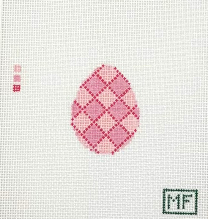 MF Needlepoint Egg Mini - Pink Needlepoint Canvas