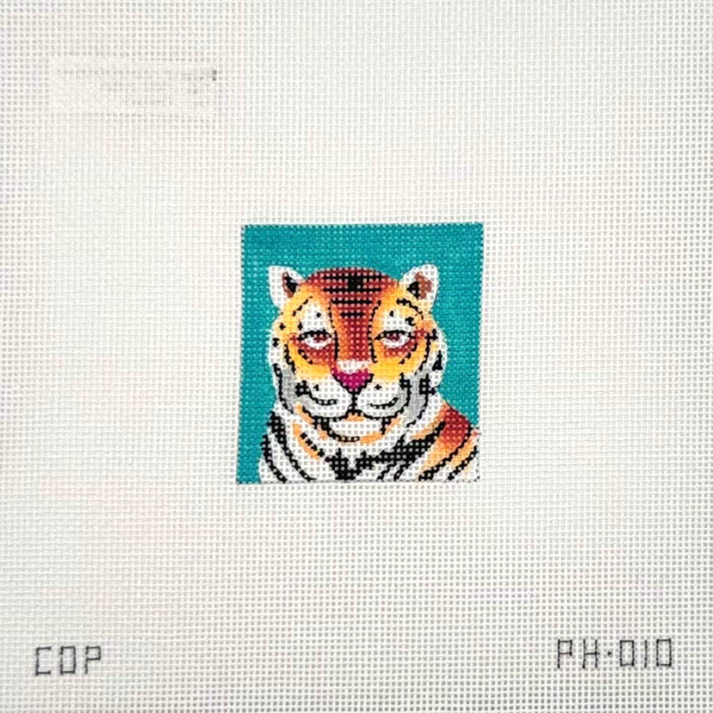 Colors of Praise Peaceful Tiger Needlepoint Canvas