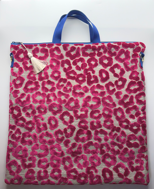 Colors of Praise Velvet Purple and Silver Project Bag