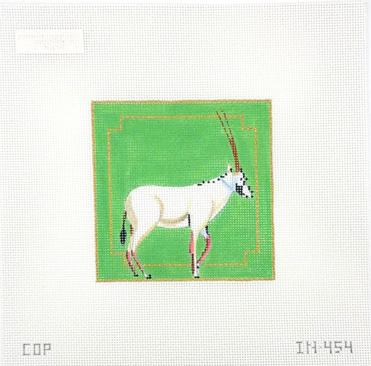 Colors of Praise Onyx on Green Backdrop Needlepoint Canvas