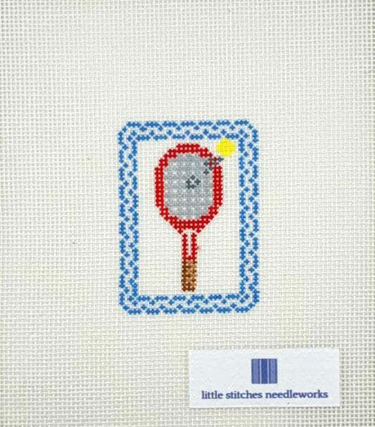 Little Stitches Needleworks Tennis Patch Hand Painted Needlepoint Canvas