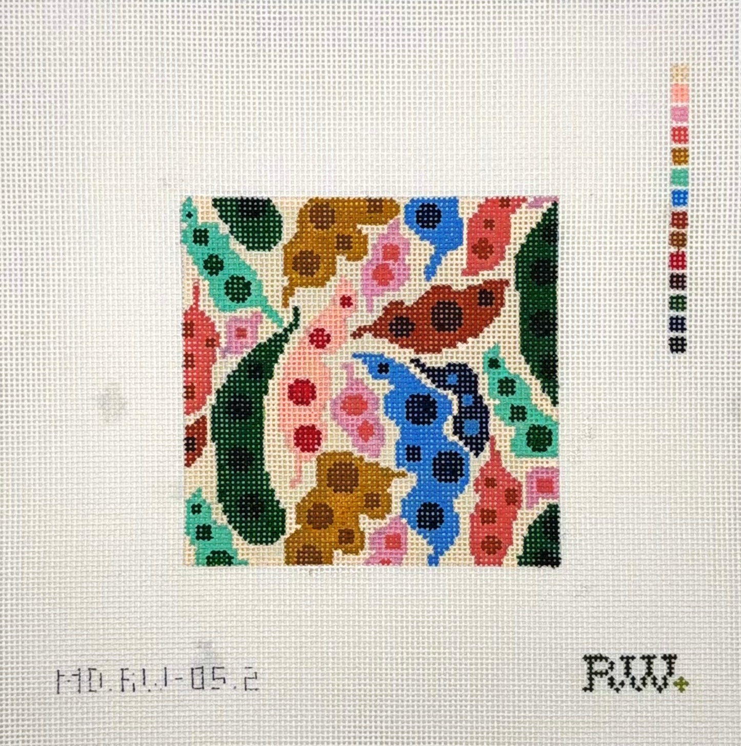Rachel Westhead Designs for Mopsey Designs Small Pea Pods Needlepoint Canvas