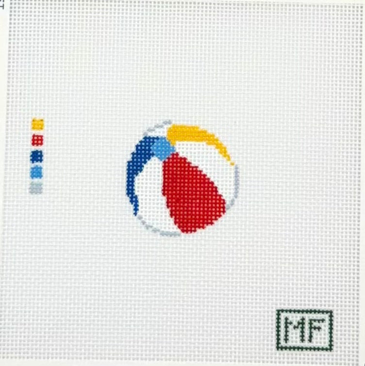 MF Needlepoint Beach Ball Mini Needlepoint Canvas