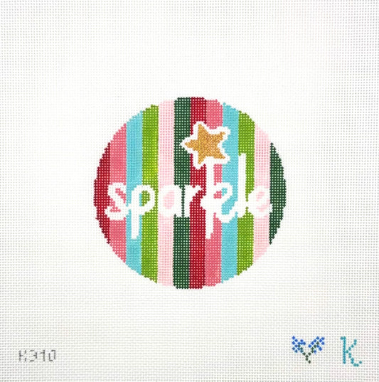 Kay Irby for The Collection Designs Sparkle Hand Painted Needlepoint Canvas