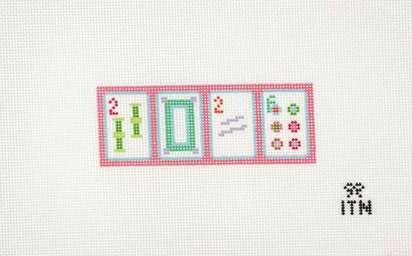 Ivy Thread Needlepoint Mahjong 2026 Mini Hand Painted Needlepoint Canvas
