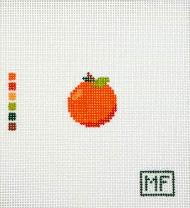 MF Needlepoint Orange Mini Needlepoint Canvas