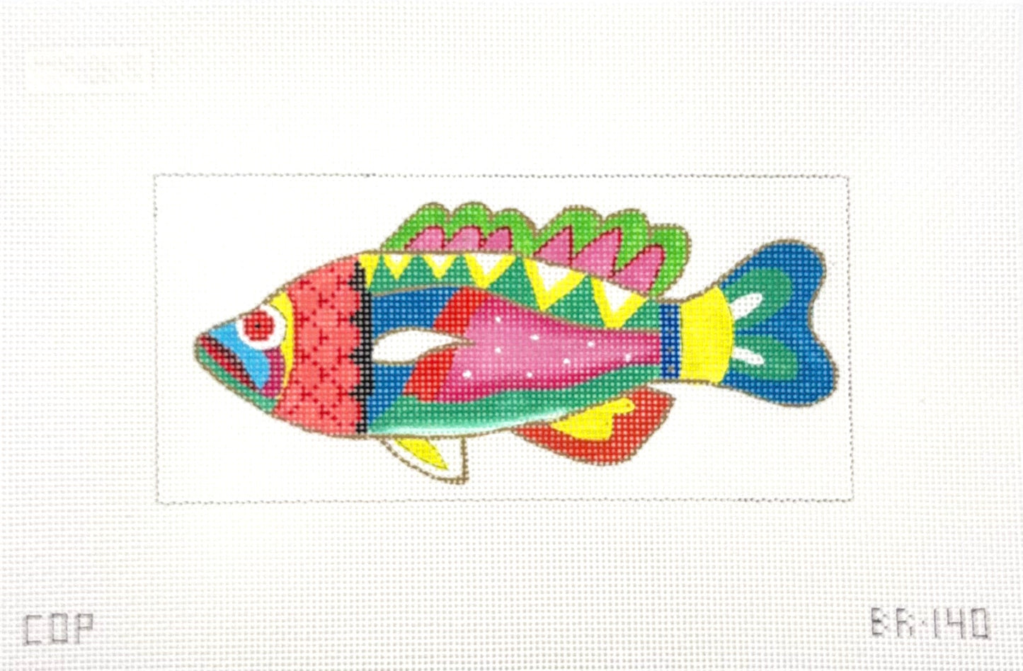 Colors of Praise Tropical Fish Needlepoint Canvas