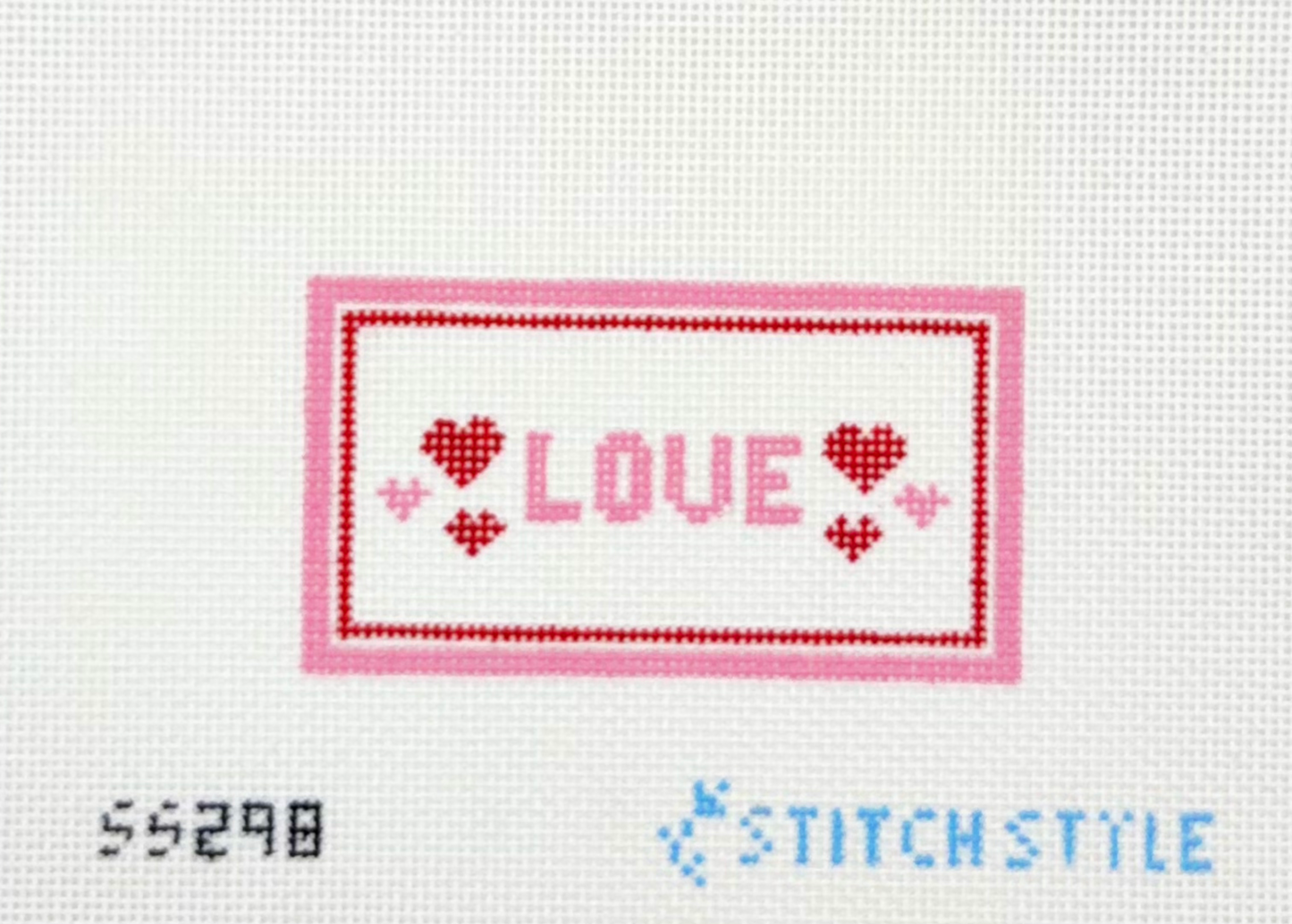 Stitch Style Needlepoint Love Hand Painted Needlepoint Canvas