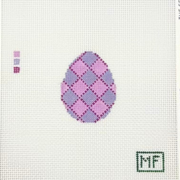 MF Needlepoint Egg Mini - Purple Needlepoint Canvas