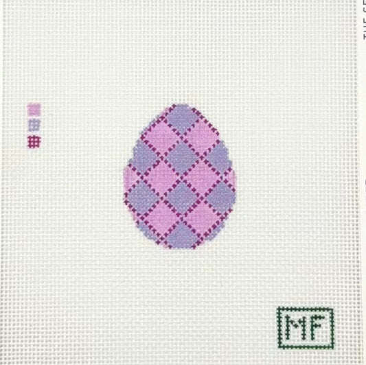 MF Needlepoint Egg Mini - Purple Needlepoint Canvas