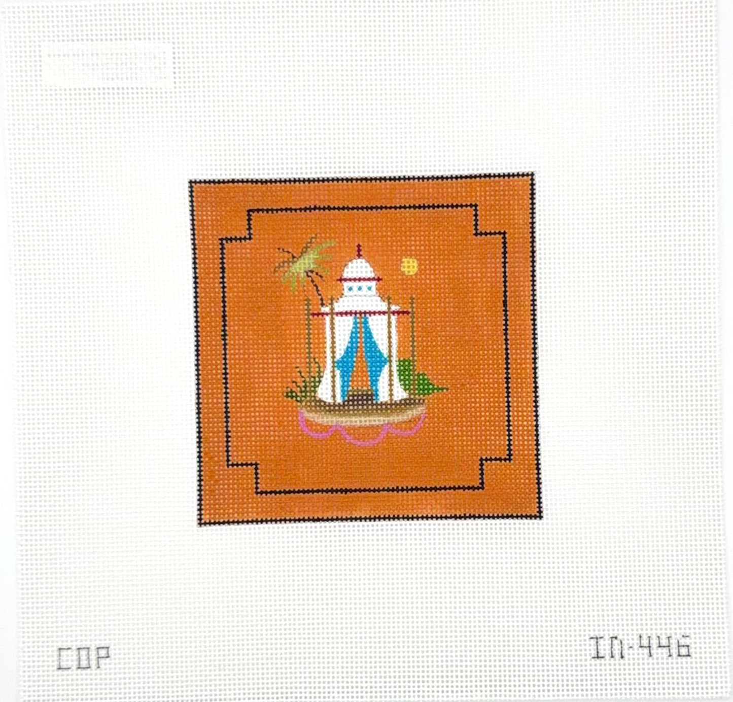 Colors of Praise Island Pavillion Needlepoint Canvas