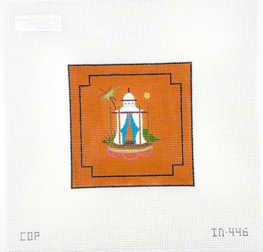 Colors of Praise Island Pavillion Needlepoint Canvas