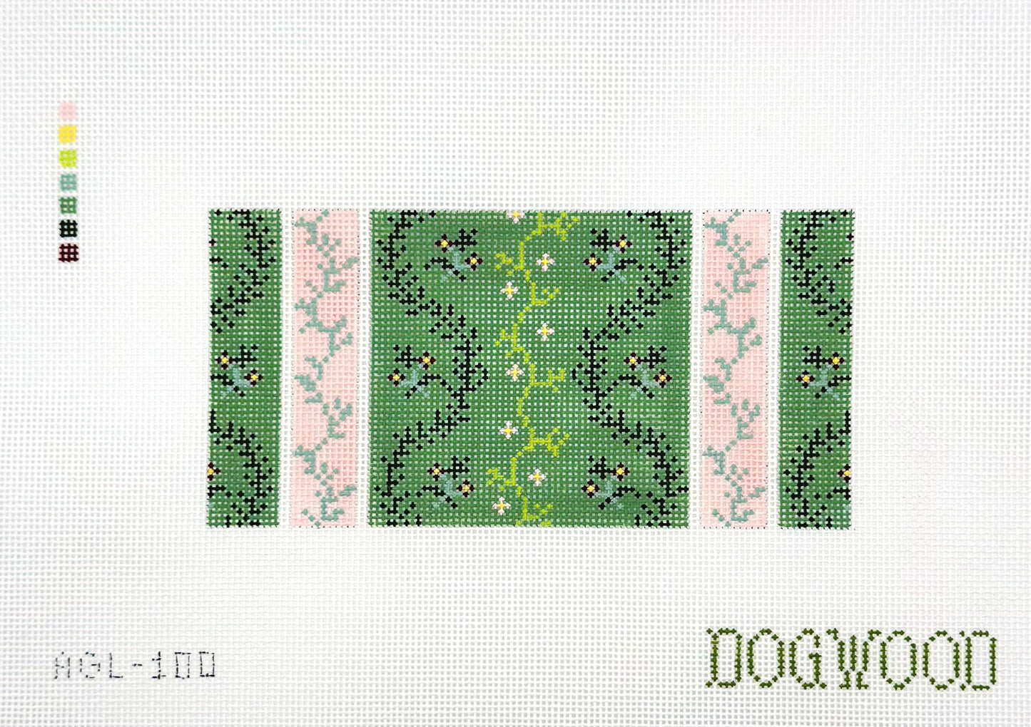 Dogwood Needlepoint Victorian Garden Insert Hand Painted Needlepoint Canvas