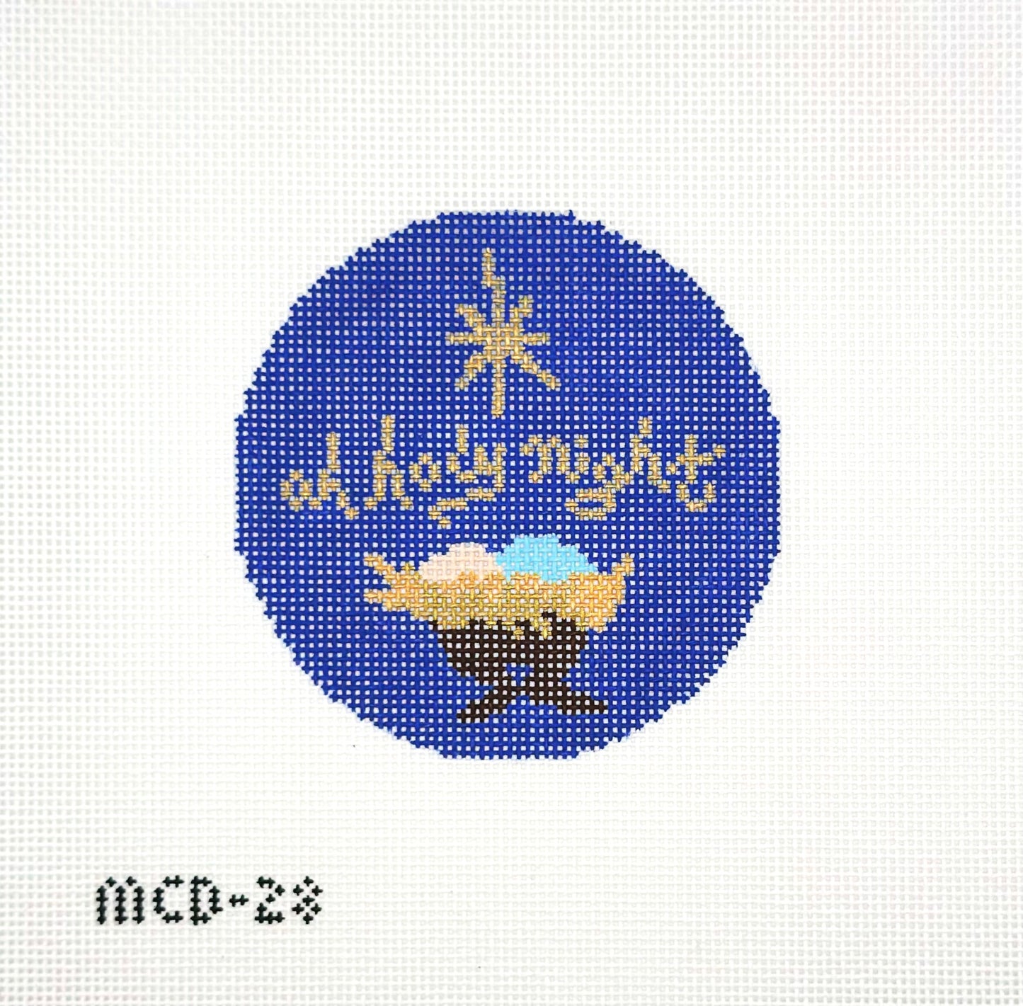 Mary Cam Designs for The Needle Bug Oh Holy Night Hand Painted Needlepoint Canvas