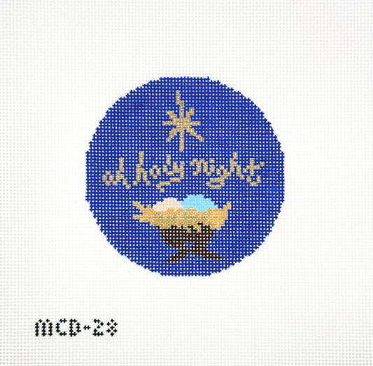 Mary Cam Designs for The Needle Bug Oh Holy Night Hand Painted Needlepoint Canvas