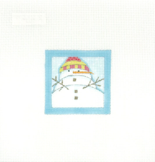 Ditto Needlepoint Works Tiny Snowman Hand Painted Needlepoint Canvas