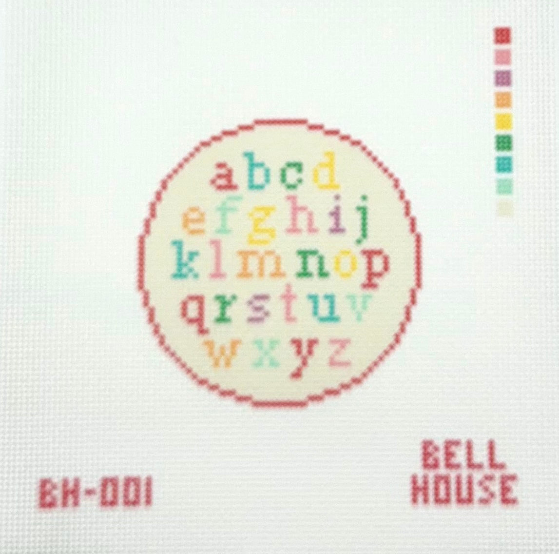 Bell House Designs Hand Painted ABC Round