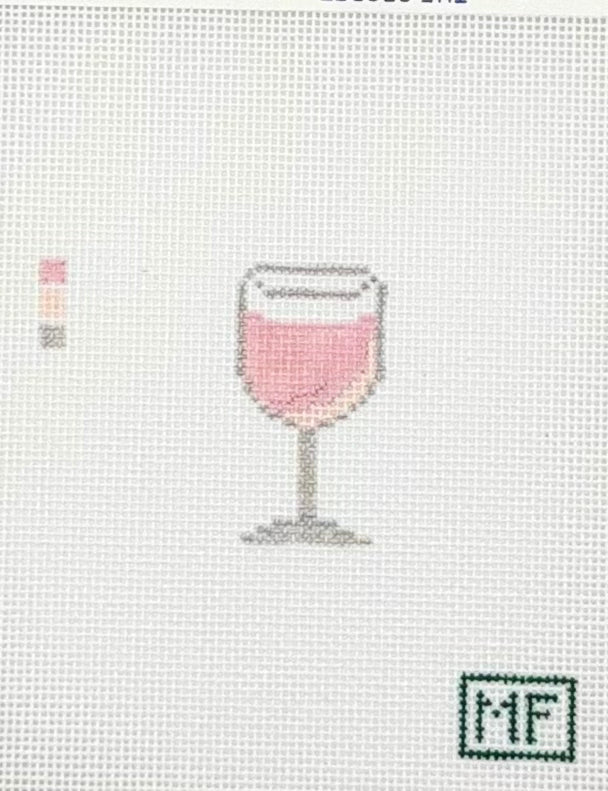 MF Needlepoint Wine - Rose Needlepiont Canvas