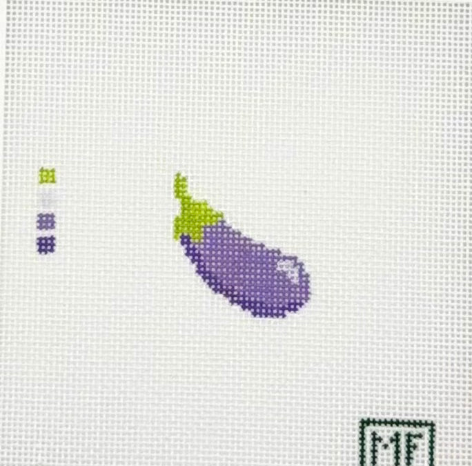 MF Needlepoint Eggplant Mini Needlepoint Canvas