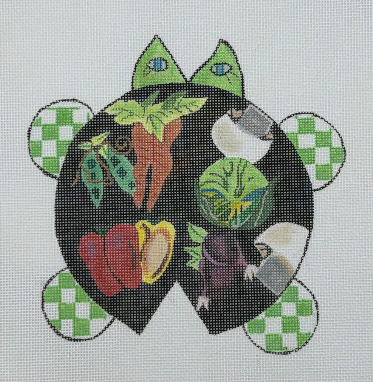 A. Bradley Needlearts for Chris Lewis Turtle Soup Hand Painted Needlepoint Canvas