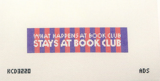 Ampersand Design Studio for KCN Designers What Happens At Book Club Needlepoint Canvas