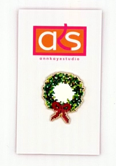 Ann Kaye Studio Christmas Wreath Needle Minder
